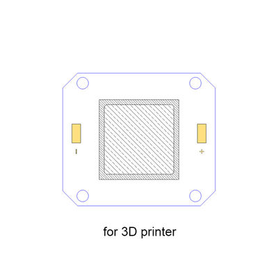 تراشه های LED UV 20 واتی 385 نانومتری برای چاپگر سه بعدی، تراشه LED با چگالی بالا 4046 COB