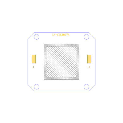 تراشه LED UV 20 وات 395 نانومتری 10500-12400 میلی‌وات 4046 برای پخت