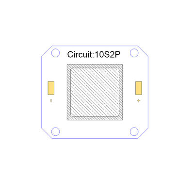 4046 50 وات COB LED با طیف کامل 395 نانومتری UV LED برای چاپگر افست