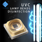 3w 3535 255nm UV UVC تراشه های LED 265nm 275nm برای تصفیه آب هوا