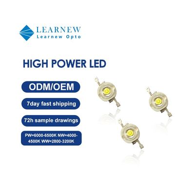 تراشه LED پرقدرت 1W-3W قابل تنظیم با زاویه دید 120 درجه و 2 سال گارانتی برای چراغ های صحنه