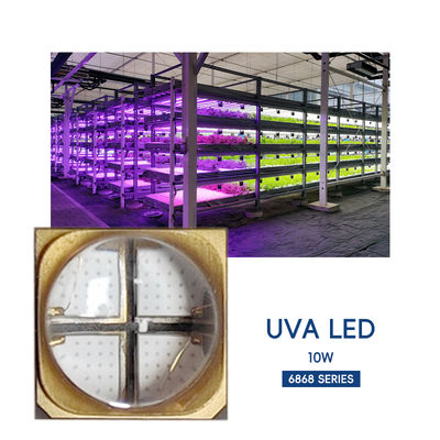 فابریک مستقیم UVA LED Chip SMD6868 365nm 385nm 395nm 10W UV LED Light برای درمان UV و چاپگر 3D