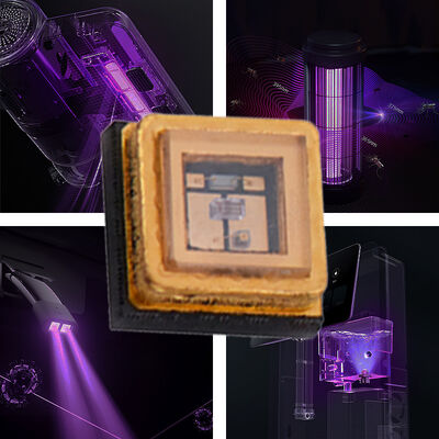 دیود UV UVC 3535 پکیج 265 نانومتر SMD با کارایی بالا SMD 100 میلی آمپر 150 میلی آمپر دیود UVC LED 1 وات 255 نانومتر 275 نانومتر تصفیه آب و هوا