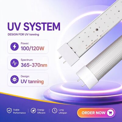 لوله UV چند سایز با خروجی ارتمی بالا 365Nm لوله UV با گواهینامه های کامل صنعت لوله UV 100W 120W