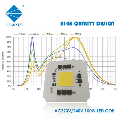 LERANEW AC LED COB 60-80umol/S 100W COB LED درخشندگی بالا