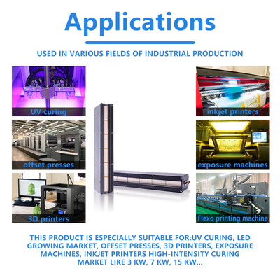 لامپ سیستم پخت UV LED خنک کننده آب 395 نانومتری برای مقاوم سازی چاپگر