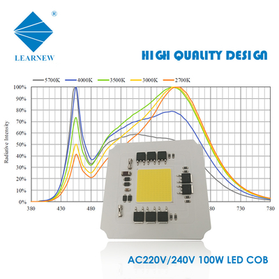 تراشه های LED سفارشی AC LED COB 120V-277V 7070 100W 110-120lm / W COB برای نور صنعت LED