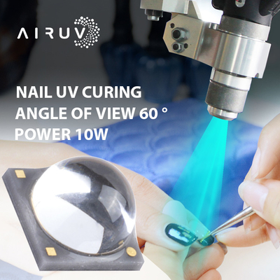 تراشه‌های LED 10 واتی 365 نانومتری 385 نانومتری 395 نانومتری 6-7 ولتی Uva 3 واتی برای پخت با اشعه ماوراء بنفش