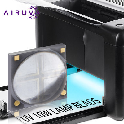 تراشه‌های LED 10 واتی 365 نانومتری 385 نانومتری 395 نانومتری 6-7 ولتی Uva 3 واتی برای پخت با اشعه ماوراء بنفش
