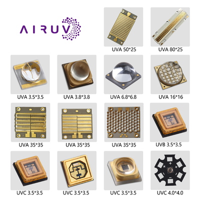 چاپگر سه بعدی 3535 3838 6868 UVA 10W 50W 100W 200W 300W UV تراشه LED 365nm 385nm