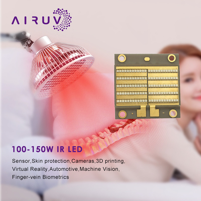 تراشه LED مادون قرمز 840 نانومتری 32000 میلی‌واتی 150 واتی COB LED 22*35 میلی‌متری