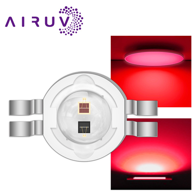دیود قرمز فرعی 2w * 2 چیپ IR LED 650-660nm قدرت بالا R8.0mm دیود قرمز فرعی LED