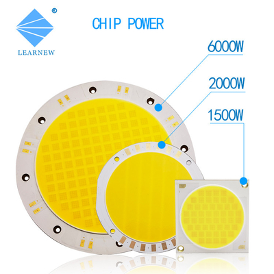 تراشه های LED سوپر آلومینیوم فلیپ COB 1500-2000W 2700-6500K 45-50V برای چراغ های ماهیگیری