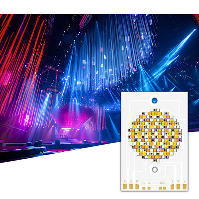 300w / 500w پنج رنگ Cob LED 38 * 56mm Ra95 با انتشار گرما بالا برای نورپردازی عکاسی