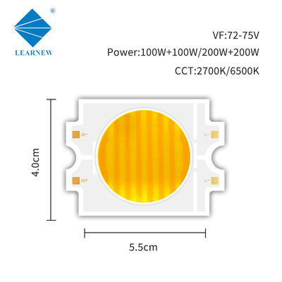 2700k 6500k تنظیم Cct Led Cob 100w + 100w 200w + 200w دو رنگ دو رنگ Cob برای چراغ عکاسی