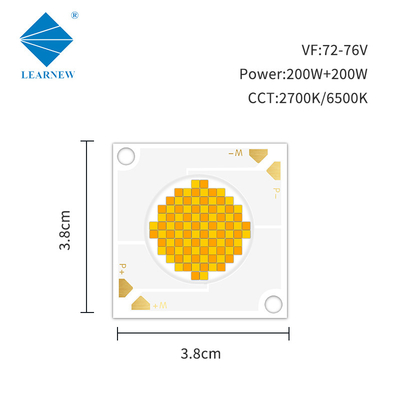 200W 200W COB LED Chip CRI95 دو رنگی COB LED با کم رنگ دوگانه CCT 2700K 6500K