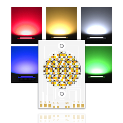 تراشه LED حرفه ای ۳۰۰ وات پنج رنگ COB ۳۸۵۶ ۳۶-۳۹ ولت برای نور عکاسی OEM / ODM