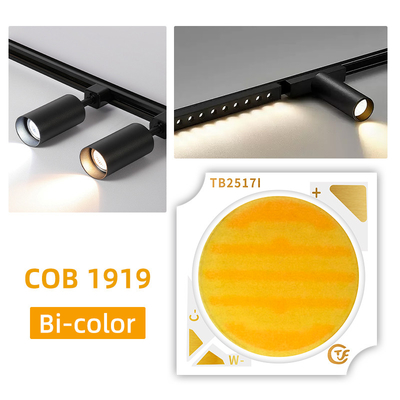 18W 24W 25W 30W Bi Color COB LED 1919 سری با کل اندازه 19x19MM و CCT 2800K/6500K