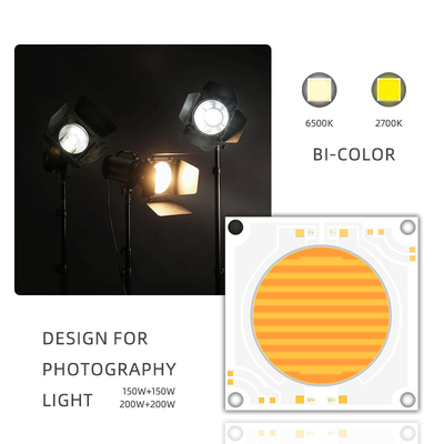 5454 Dimmable 200w 150w Cob Led Chip دو رنگ درجه حرارت 2700k 6500k 51-53v 57-60v