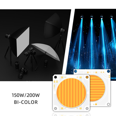 5454 دو رنگ 2700k 6500k Cct قدرت بالا 1500w 200w Cob LED Chip Module برای چراغ عکاسی