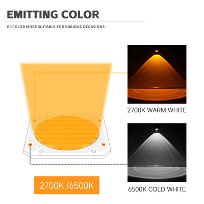 دو رنگ 300W 6060 قدرت بالا COB LED چیپ بالا برای روشنایی فیلم