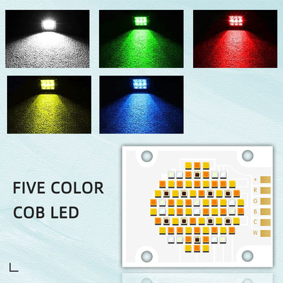 180W پنج رنگ COB تراشه های LED RGBCW قدرت بالا LED تراشه VF 24V EMIT اندازه 32mm خروجی