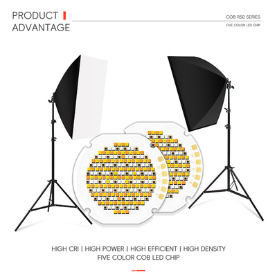 سری R50 قدرت بالا پنج رنگ COB تراشه LED 300W / 700W گرم سفید قرمز سبز آبی RGB UV IR مادون قرمز رشد سیلاب نور