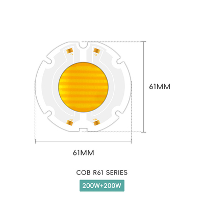 تراشه LED AC 51-53V 2700K-6500K طیف کامل 200w تراشه LED AC COB