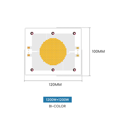 لامپ روشنای بالا قرمز سفید گرم + سفید مثبت 18a-21a 1200w +1200w SMD LED چیپ 120*100 COB Chip نور عکاسی