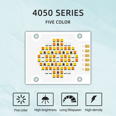 تراشه LED با کارایی بالا 4050 اندازه 2700k 6500k 180w پنج رنگ COB تراشه های LED