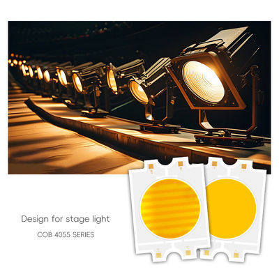 LED قدرت سفارشی 300W دو رنگ گرم + سرد سفید 4055 دو رنگ CCT CRI95 COB تراشه LED