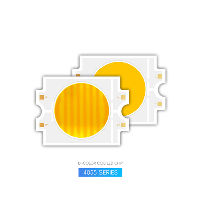 در انبار 4055 Cob LED Chip دو Cct گرم سفید خنک سفید Dimmable 300w Cob Led Chip Cri95 2700k + 6500k