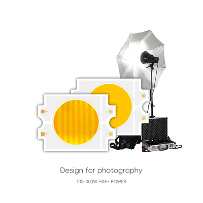 روشنایی فیلم دو رنگی Ultra Brightness Ra95 گرم + خنک سفید CRI>95Ra دو رنگی 300W + 300W COB LED Chip