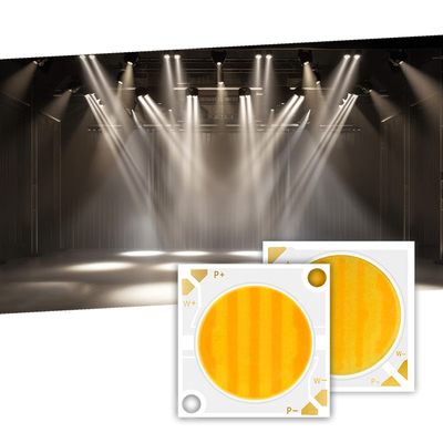 2424 دو رنگ COB LED CCT 2700k تا 6500k CRI95 بالا COB LED Chip Reflector شکل R21mm 40W + 40W 100-110lm / w 1.1A 36-38V چراغ های COB