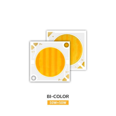 تراشه LED COB 2800k / 6500k CCT CRI بالا RA95 تراشه های LED COB R21mm 40W + 40W 100-110lm / w 1.1A 36-38V برای چراغ های صحنه
