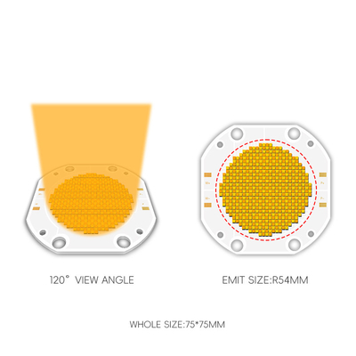 قیمت کارخانه 75 * 75 60V 600W + 600W دو CCT LED COB دو رنگ COB LED تراشه LED قدرت بالا COB LED