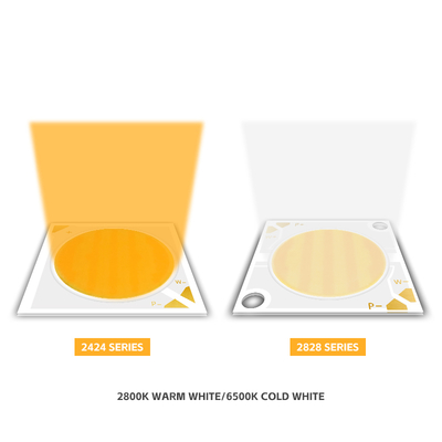 عکاسی چراغ LED چیپ 2424 سری 40W 40W دو رنگ 2800K/6500K 100/110 LM/W 1100MA 36V-38V 24X24MM