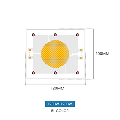 تراشه LED COB دو رنگ 2400 وات، 2700K 6500K، CRI 95+ برای عکاسی
