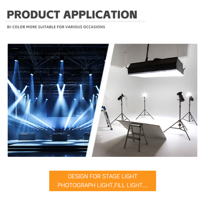 تراشه LED دو رنگ COB 6060 2700K 6500K 300W SMD با قدرت بالا