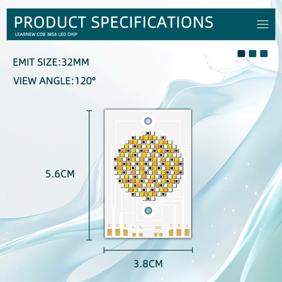 تراشه LED COB 3856 300W 36-39V RGBCW برای چراغ های عکاسی