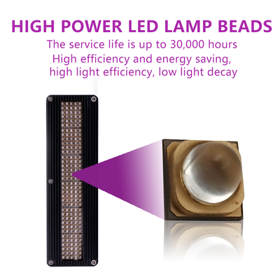 تراشه LED UVA 3 واتی، طول موج 365 نانومتر، اندازه 3.8x3.8 میلی‌متر