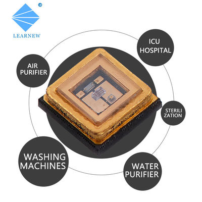 تراشه LED UVC با گواهی CE 270nm 265nm 275nm با لنز شیشه کوارتز برای تصفیه کننده آب