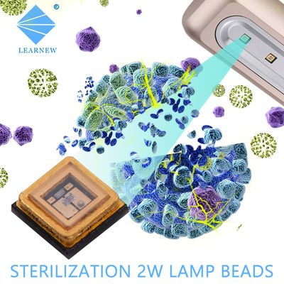 تراشه LED UVC با گواهی CE 270nm 265nm 275nm با لنز شیشه کوارتز برای تصفیه کننده آب