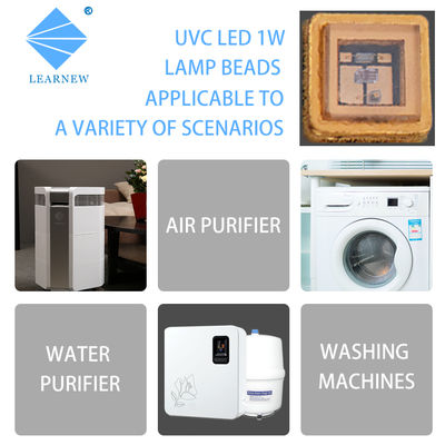 تراشه LED UVC با گواهی CE 270nm 265nm 275nm با لنز شیشه کوارتز برای تصفیه کننده آب