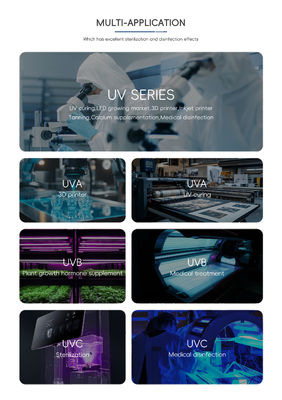 Custom Uva Uvb Uvc Led Lamp Uvc 285NM 395NM 405NM Led Light Uv Led Curing System High Power