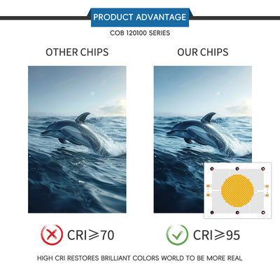 تراشه LED COB با راندمان بالا با 10000 ساعت کارکرد، زاویه دید 120 درجه و مواد Algainp برای نورپردازی صحنه و عکاسی