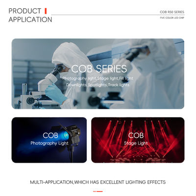 تراشه LED COB هوشمند 300 وات 700 وات RGBW گرد 36 میلی‌متری 5 در 1 رنگ 110LM/W برای نورپردازی فیلم