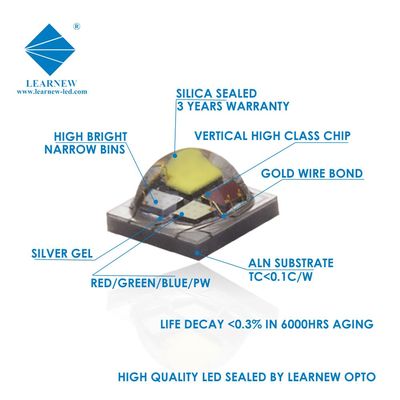 High Power LED Chip with 2-Year Warranty 10000 Working Hours and 120° Viewing Angle for Stage Lighting