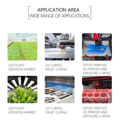 تراشه LED UVA با انتشار قوی 10W UVA SMD6868 365nm برای کاربردهای درمان UV نور غیر قابل مشاهده