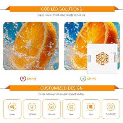 تراشه LED COB چند منظوره 2100 وات با ولتاژ ورودی 80-86 ولت و 10000 ساعت کارکرد برای نورپردازی صحنه و عکاسی